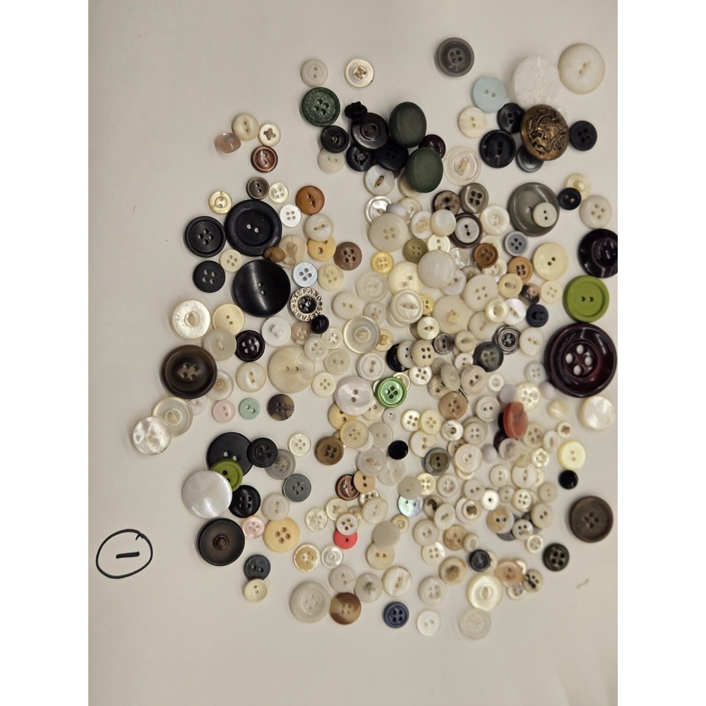Vintage Buttons Mixed Lot 2 Pounds